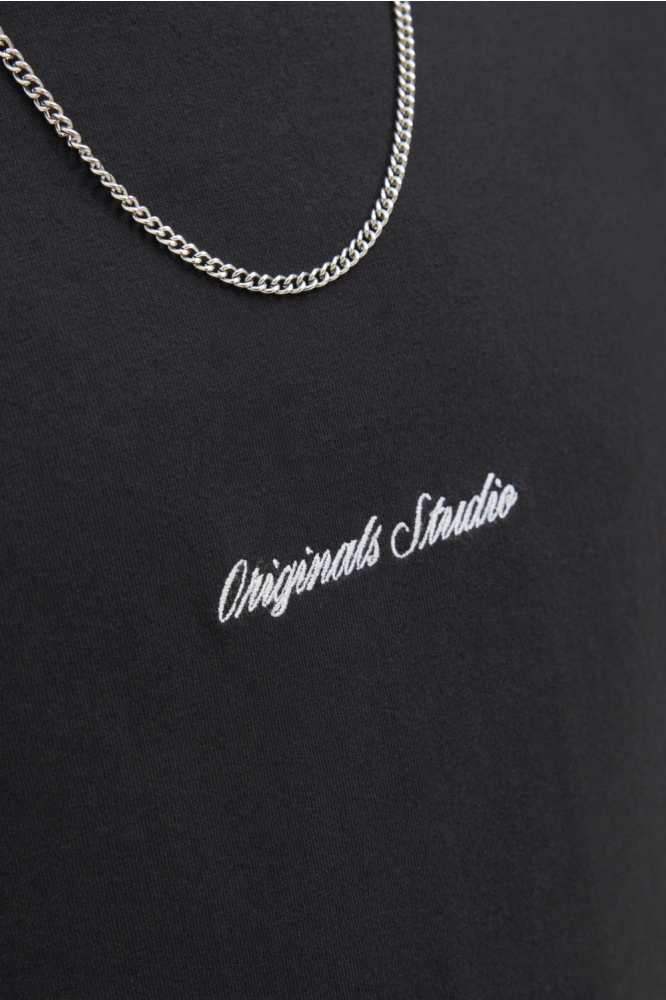 JORNORREBRO EMB TEE SS CREW NECK NO 12282892 BLACK